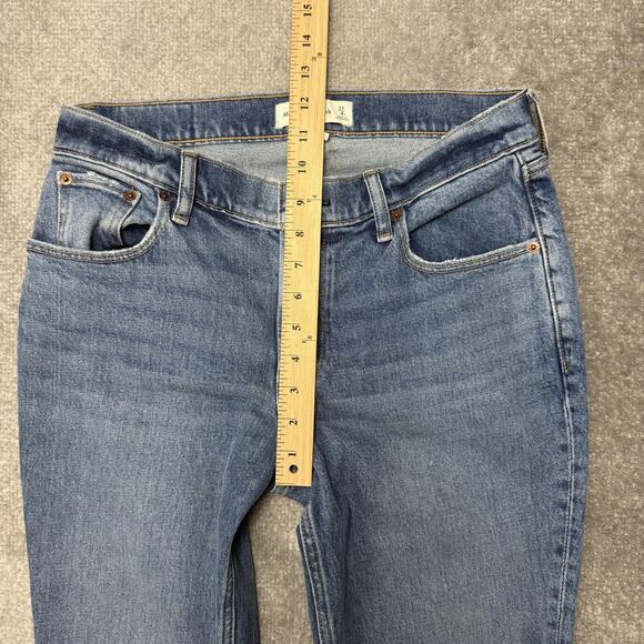 Abercrombie & Fitch Jeans Womens 27 Short Blue Curve Love Bootcut Denim Stretch - Picture 8 of 12
